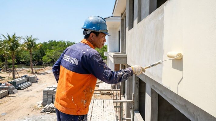 Thợ Sơn Nhà Huyện Cần Giờ – Chuyên Trị Tường Nhiễm Mặn, Chống Bong Tróc Số 1 4 tho son nha huyen can gio chuyen tri tuong nhiem man chong bong troc so 1 7