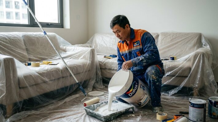 Thợ Sơn Nhà Tại Quận Gò Vấp - Bảo Hành 5 Năm 4 tho son nha tai quan go vap bao hanh 5 nam 2