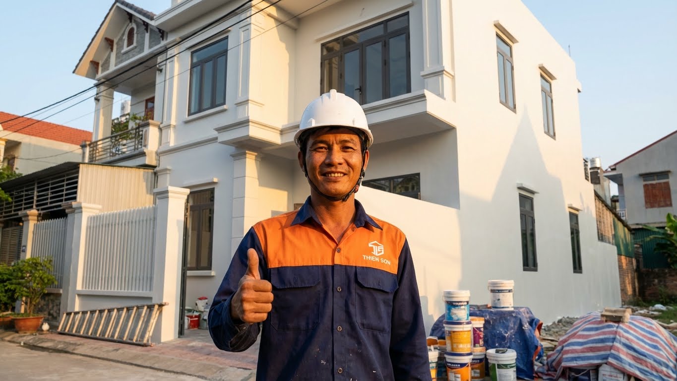 Thợ Sơn Nhà Tại Huyện Bình Chánh – Thợ Giỏi, Giá Rẻ, Xử Lý Nứt & Thấm Số 1 1 Thợ Sơn Nhà Tại Huyện Bình Chánh