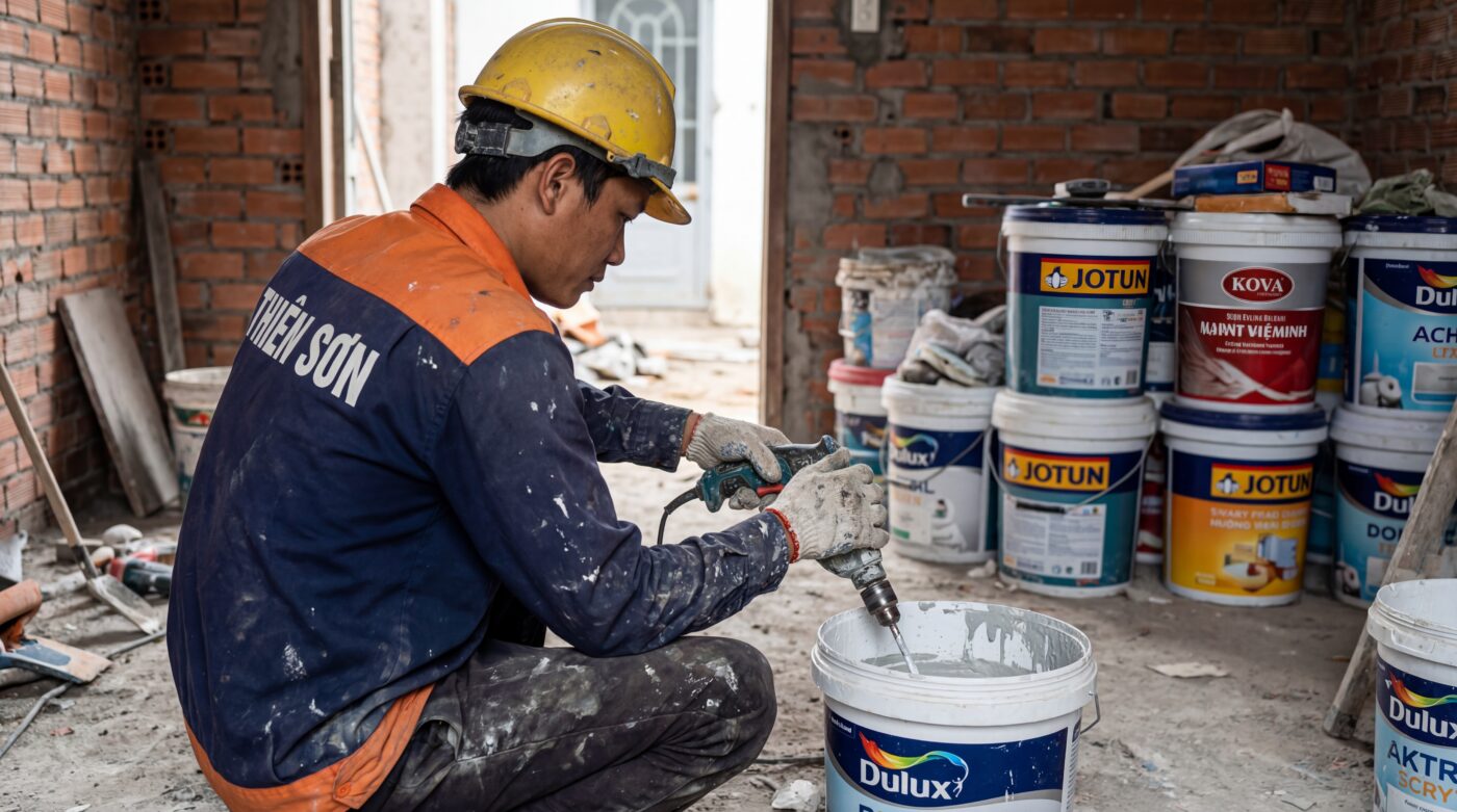 Thợ Sơn Nhà Tại Quận Tân Phú Sơn Xịn, Giá "Nét" Từng M2 1 Thợ Sơn Nhà Tại Quận Tân Phú