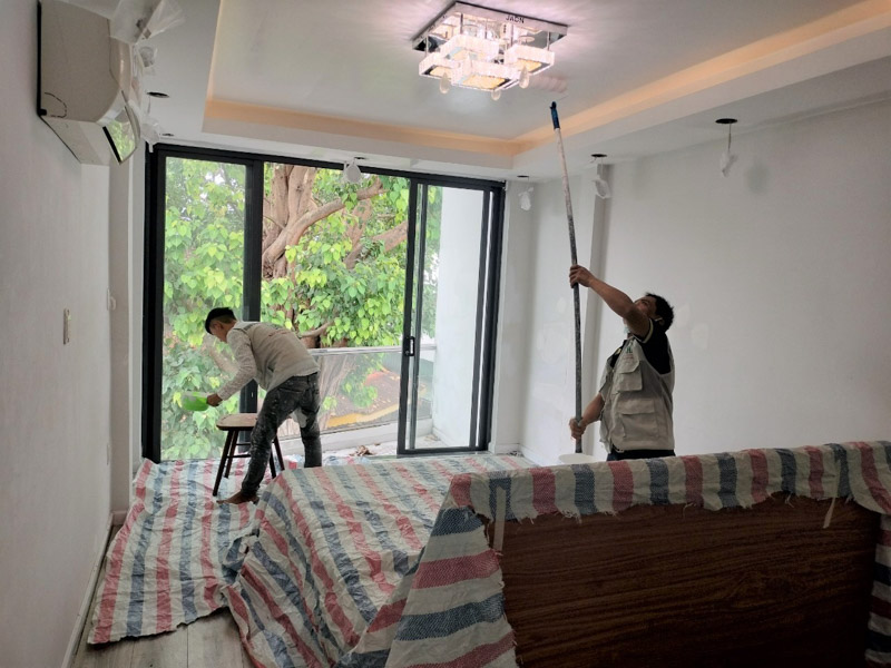 Sơn Nhà Quận 3 - Thợ Sơn Nhà Chuyên Nghiệp, Sơn Nội Thất Và Ngoại Thất 1 tho son du day